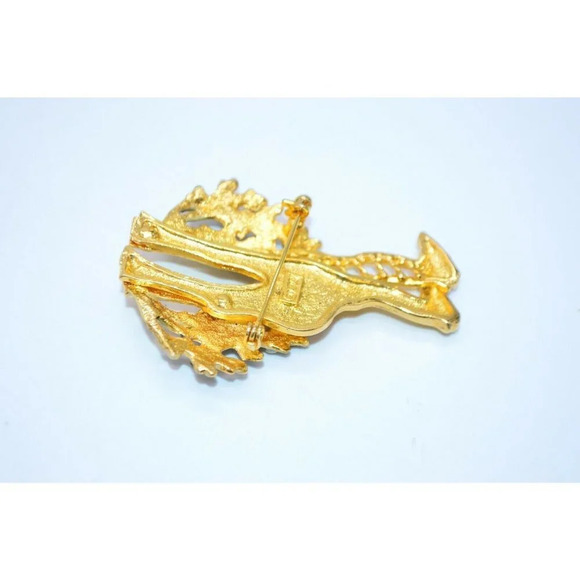 KC Kenneth Cole Topaz Rhinestone Green Giraffe - Picture 6 of 6